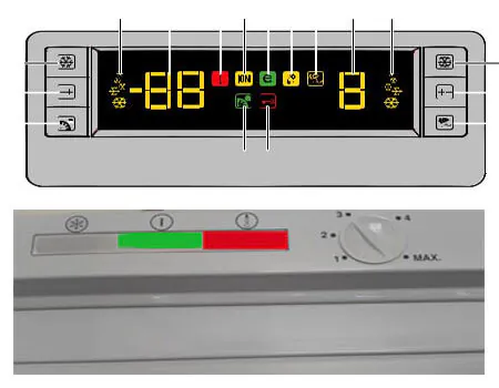 علامت تعجب قرمز در یخچال فریزر بکو