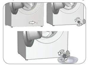 تخلیه نکردن آب در لباسشویی بکو