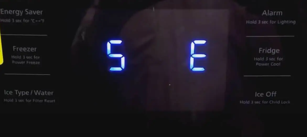 ارور 5e در یخچال سامسونگ